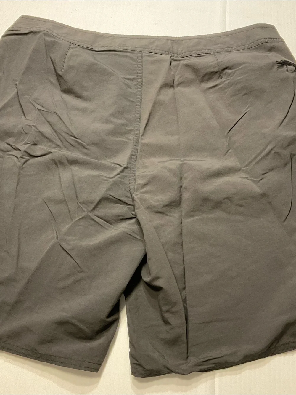 Patagonia Board Shorts Gray Wave Logo Stretch Surfing Swim Trunks Men Sz 36